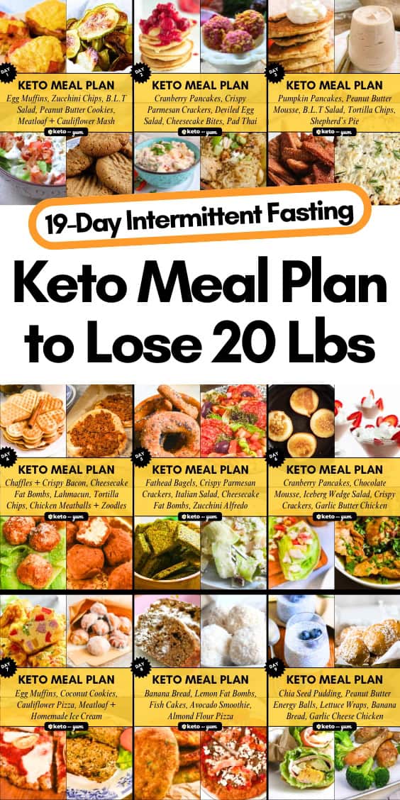 19-Day Keto Diet Plan for Beginners with Intermittent Fasting