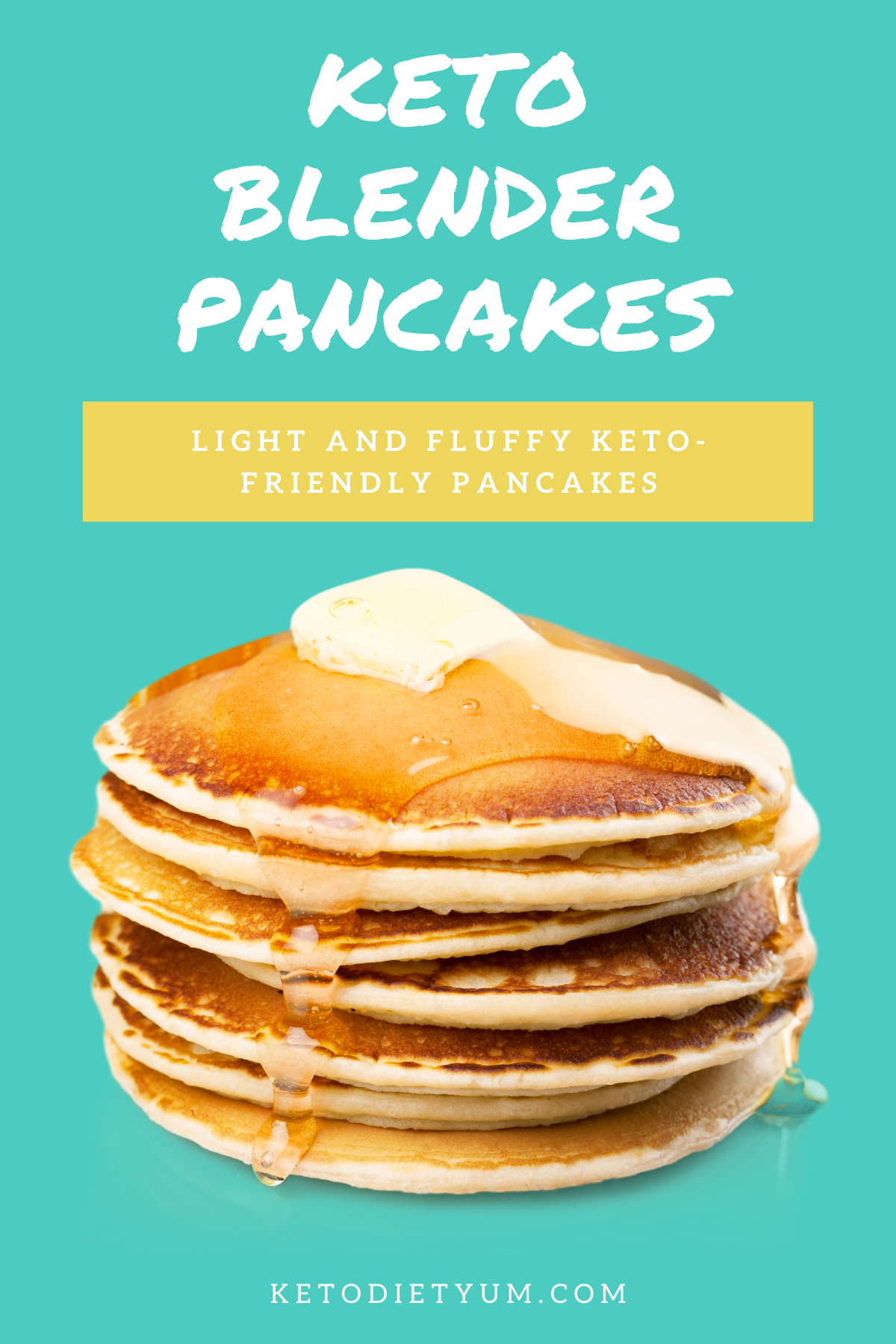 Easy Keto Blender Pancakes - Keto Diet Yum