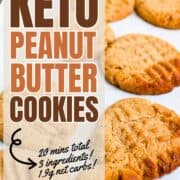 Best Keto Peanut Butter Cookies with 3 Ingredients