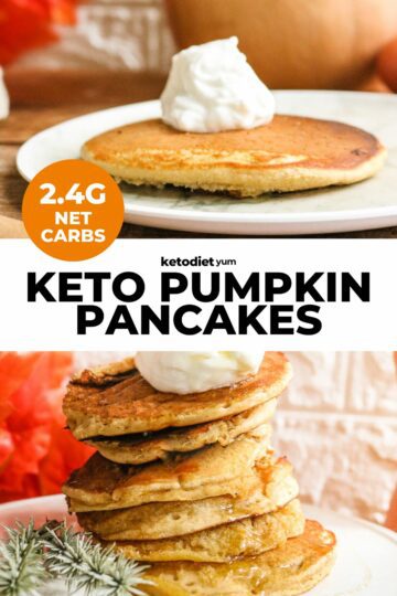 Easy Keto Pumpkin Pancakes Recipe (2.4g Net Carbs!)