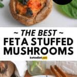 Feta Stuffed Mushrooms Recipe