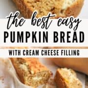 The Best Easy Pumpkin Bread with Cream Cheese Filling for Weight Loss
