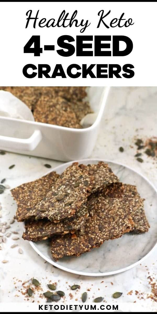 4-Seed Crispy Keto Crackers Recipe - Keto Diet Yum