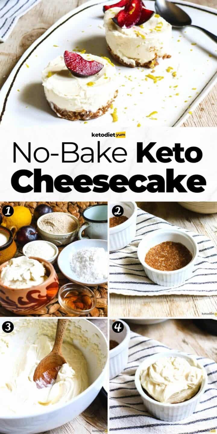 No Bake Keto Cheesecake