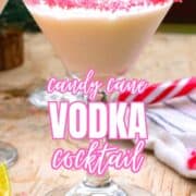 Easy Candy Cane Vodka Cocktail Recipe