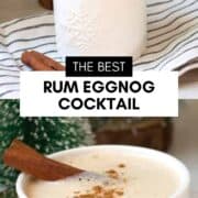 Keto Rum Eggnog Cocktail