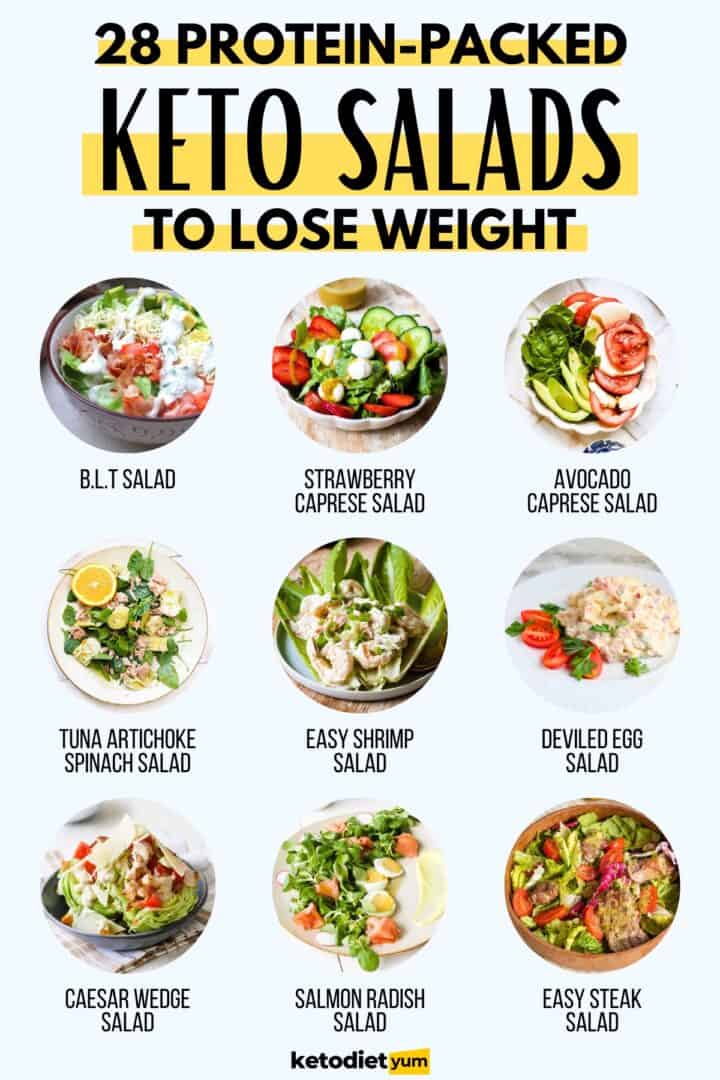 28 Best Keto Salads to Lose Weight