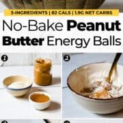 No Bake Peanut Butter Energy Balls