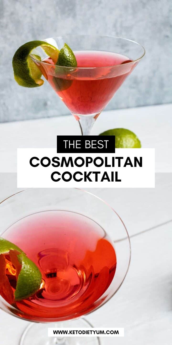 Keto Cosmopolitan Cocktail