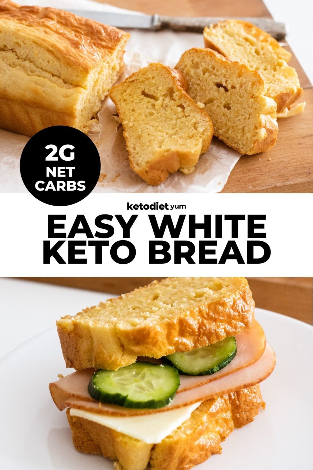 Best Keto Bread Recipe - White & Fluffy With 5 Ingredients