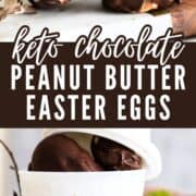 Low Carb Keto Chocolate Peanut Butter Easter Eggs