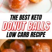 Easy Keto Glazed Donut Balls