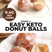 Keto Glazed Donut Balls