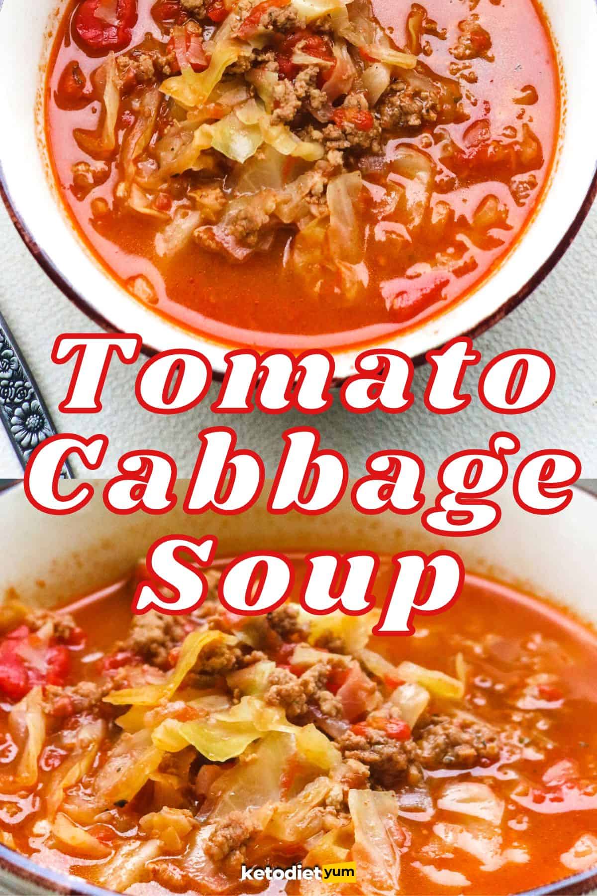 Tomato Cabbage Soup With Ground Beef Keto And Gluten Free 