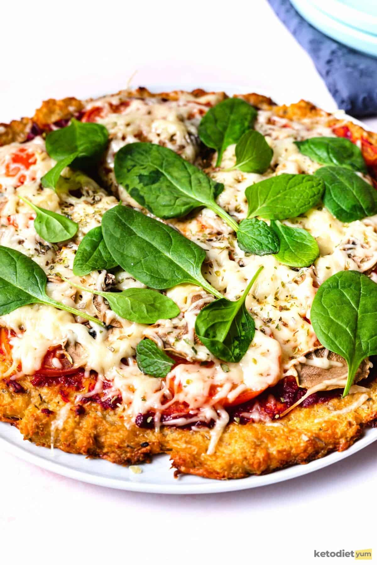 How To Make Cauliflower Pizza Crust Low Carb Pizza