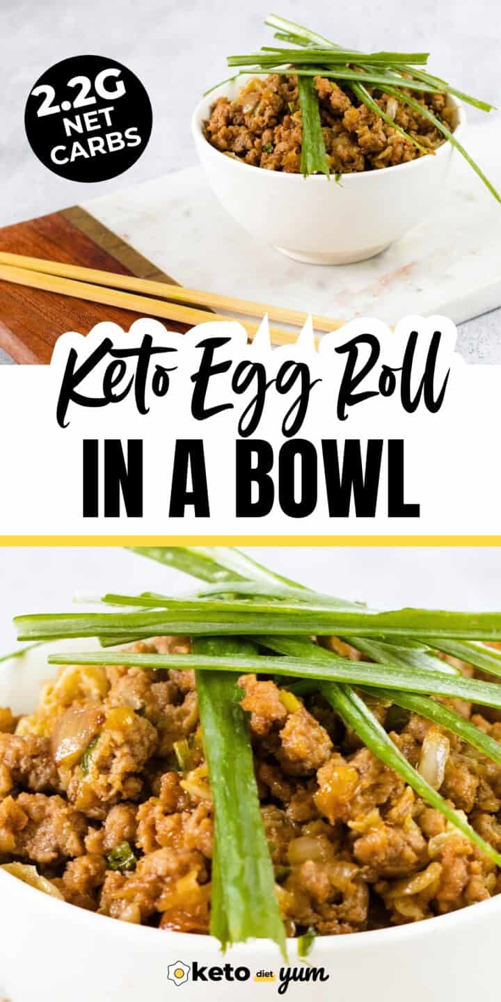 Low Carb Keto Egg Roll in a Bowl Recipe