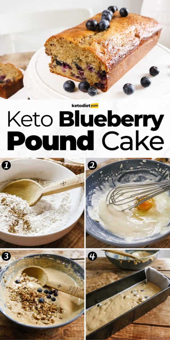 Keto Blueberry Pound Cake