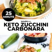 Best Keto Zucchini Carbonara Recipe