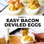 Low Carb Best Bacon Deviled Eggs