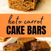 Low Carb Best Carrot Cake Bars Recipe