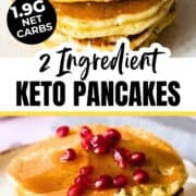2 Ingredient Low Carb Keto Pancakes Recipe